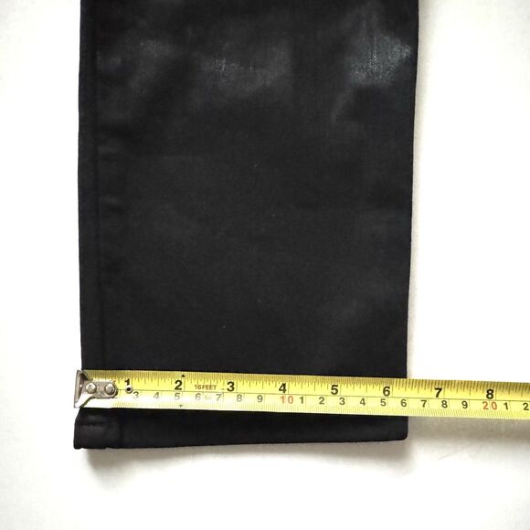 FRAME Le Sylvie Slender Straight High Rise Coated Jeans Black - Picture 9 of 11